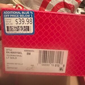 Kelly & Katie Gold Heels